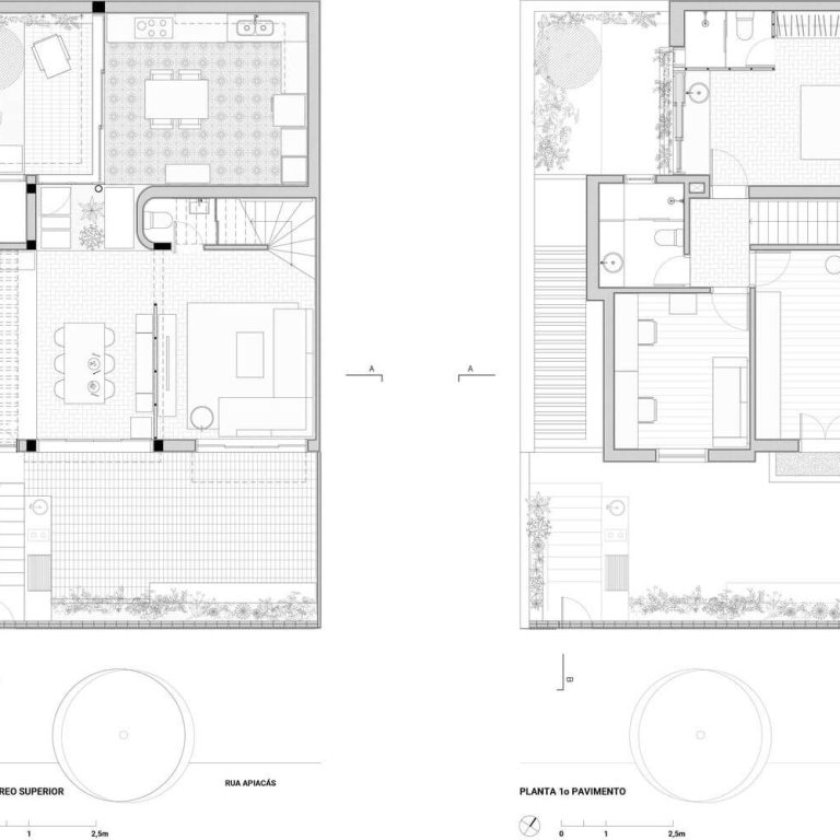 Renovación Casa Apiacás en Brasil por entre escalas - Plano Arquitectónico - EL Arqui MX