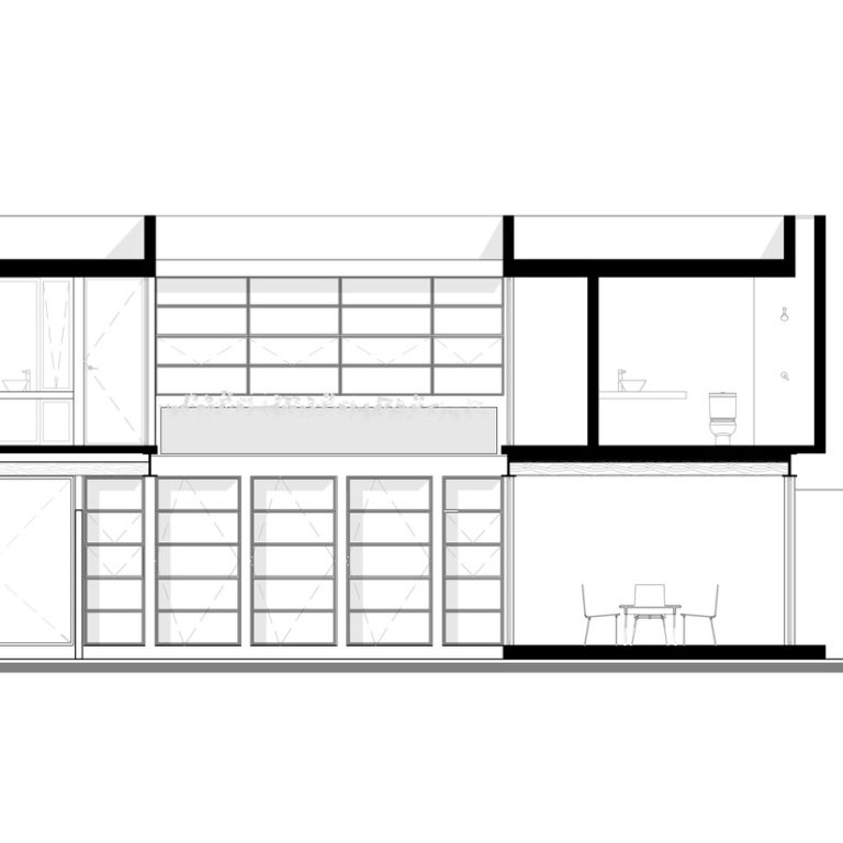 Casa Roble 3.6 en Querétaro por Pothe.arquitectura - Plano Arquitectonico