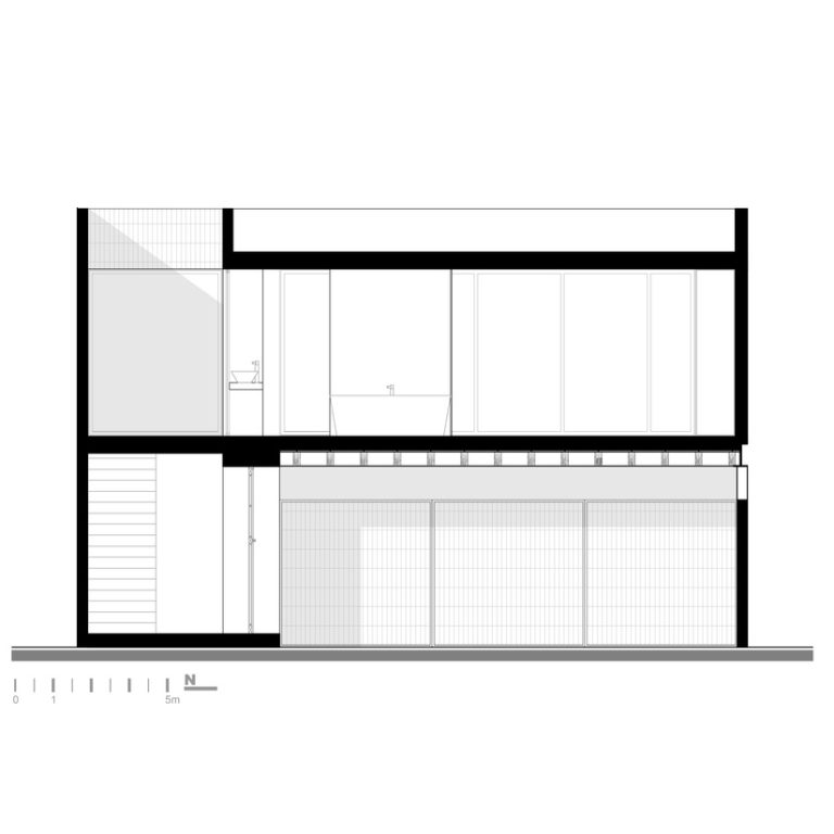 Casa Roble 3.6 en Querétaro por Pothe.arquitectura - Plano Arquitectonico