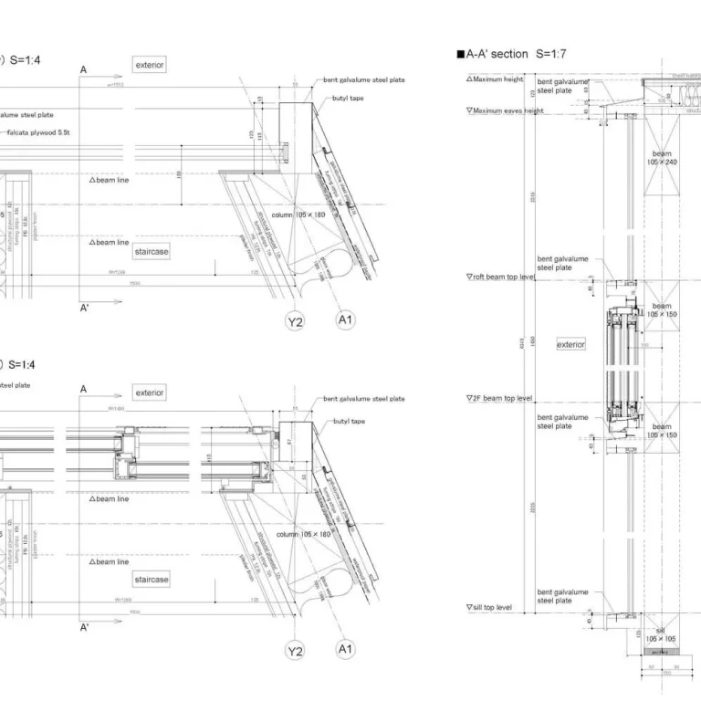 Taller en Shiroyama en Japón por Katsutoshi Sasaki + Associates - Plano Arquitectónico - El Arqui MX