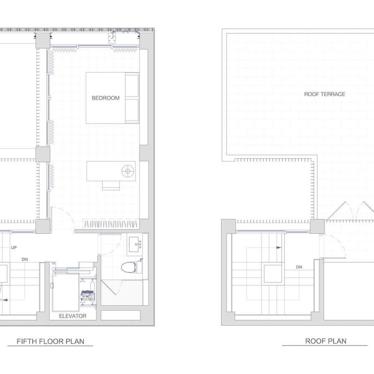 Planos Arquitectónicos. Planimetría. Planos de The Veil House en Taiwán: Plantas, Fachadas y cortes