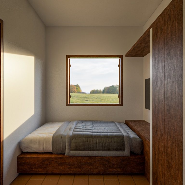 Una pequeña casa de campo por oninhoestudio