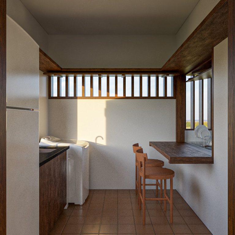 Una pequeña casa de campo por oninhoestudio