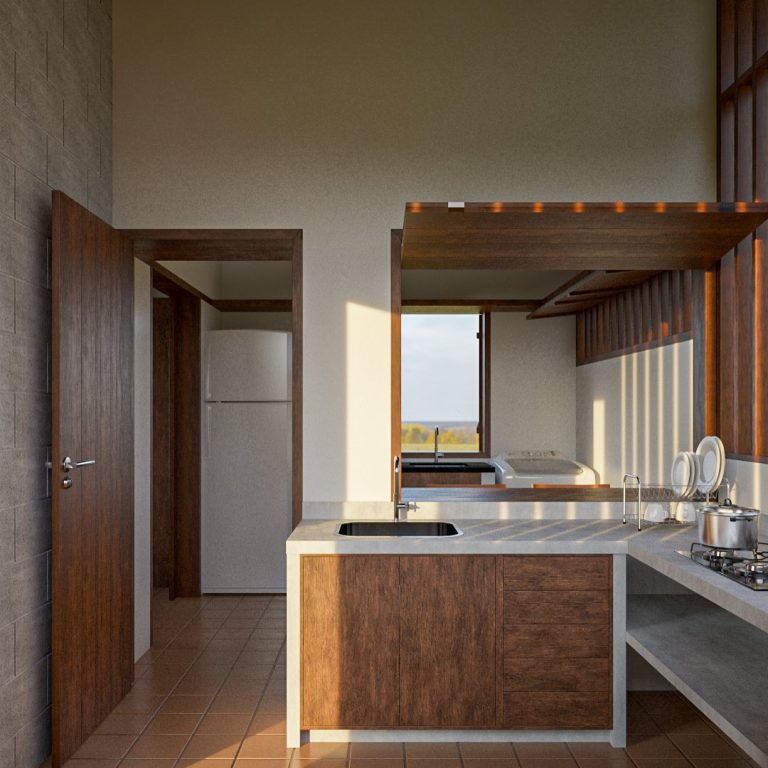 Una pequeña casa de campo por oninhoestudio