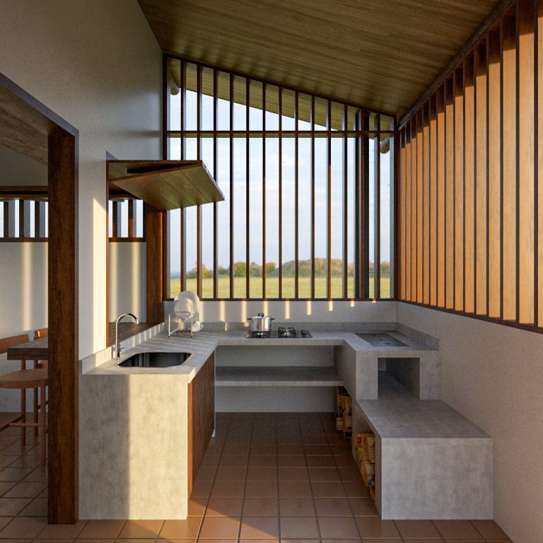 Una pequeña casa de campo por oninhoestudio