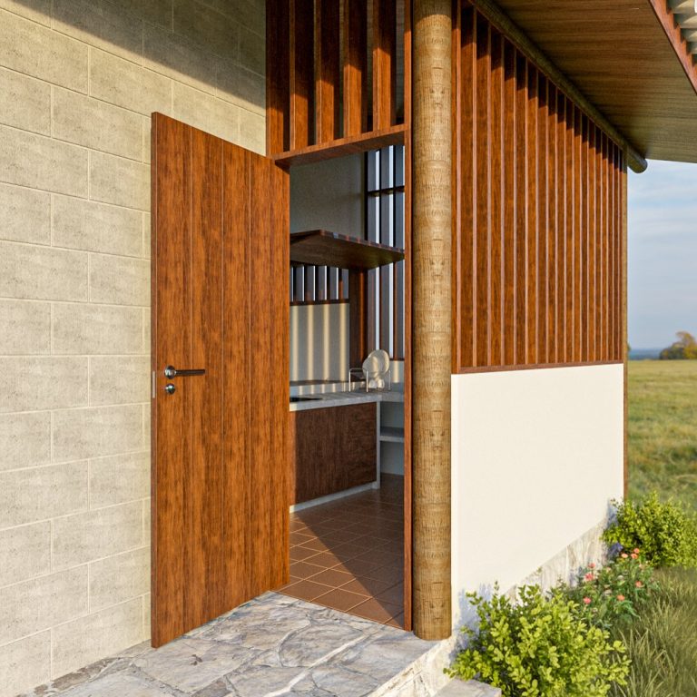 Una pequeña casa de campo por oninhoestudio