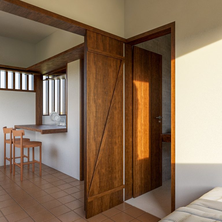 Una pequeña casa de campo por oninhoestudio