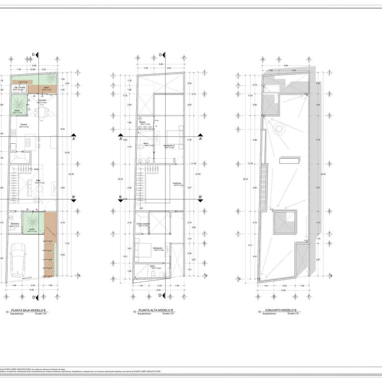 Vivienda Cholul en Yucatán por Punto libre Arquitectura - Plano Arquitectónico - El Arqui MX