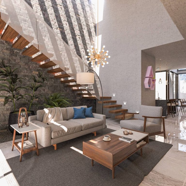 Vivienda Cholul en Yucatán por Punto libre Arquitectura - Render Arquitectónico - El Arqui MX