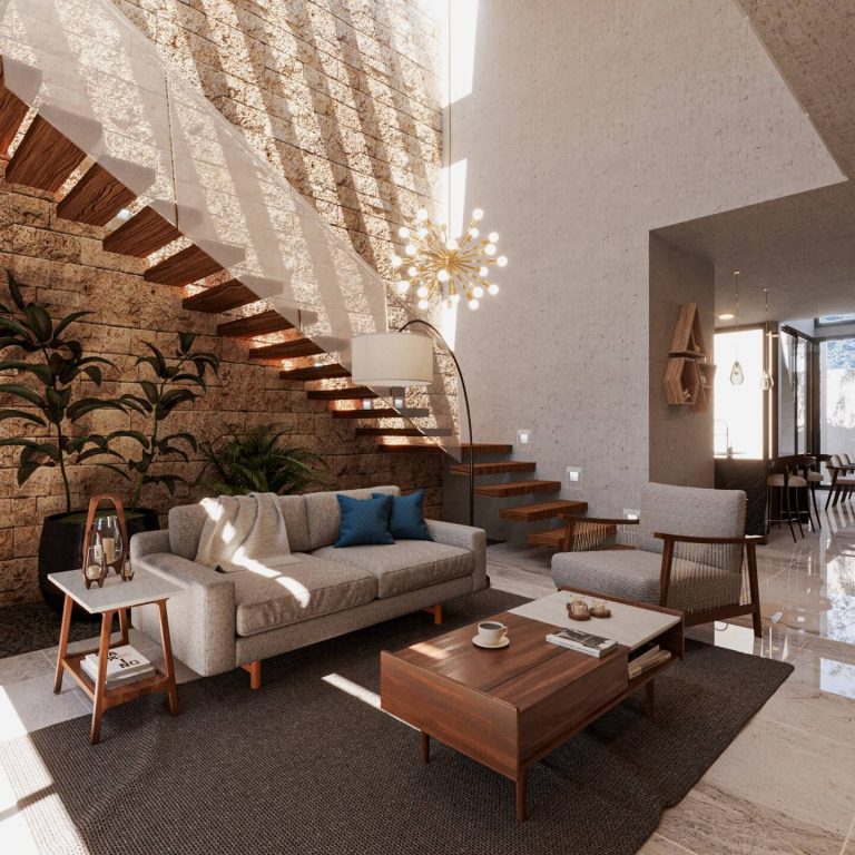 Vivienda Cholul en Yucatán por Punto libre Arquitectura - Render Arquitectónico - El Arqui MX
