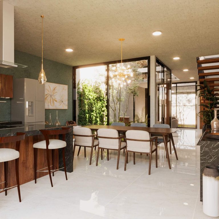 Vivienda Cholul en Yucatán por Punto libre Arquitectura - Render Arquitectónico - El Arqui MX
