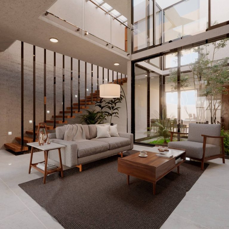 Vivienda Cholul en Yucatán por Punto libre Arquitectura - Render Arquitectónico - El Arqui MX
