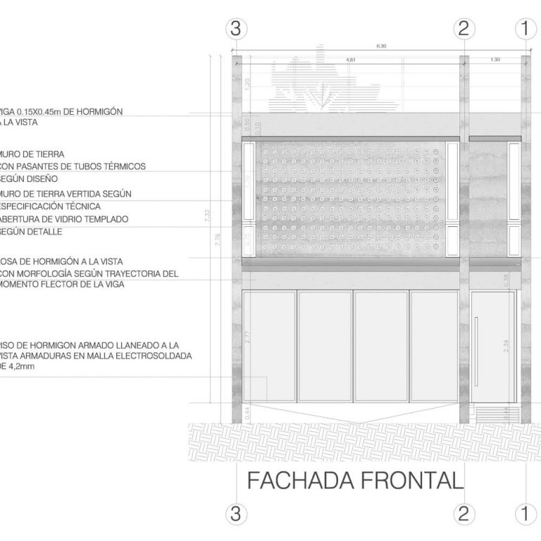 Vivienda de Tierra Liquida en Paraguay por Oficina de arquitectura X