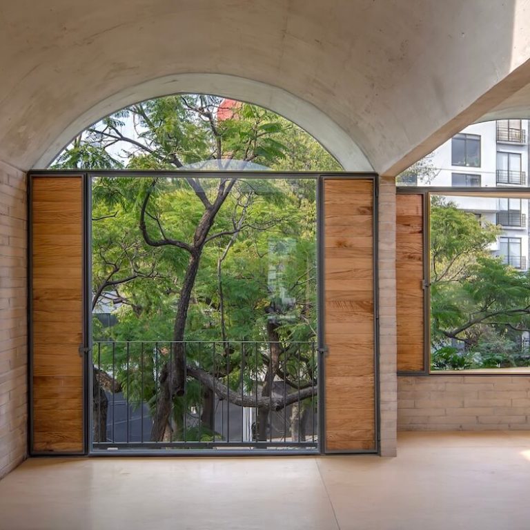 Doble altura dentro de una vivienda del Edificio Porfirio
