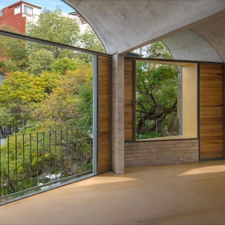 Patio de una vivienda del Edificio Porfirio