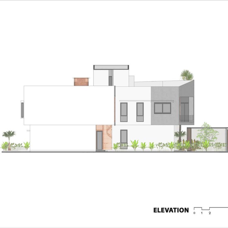 Fachada, alzado arquitectónico