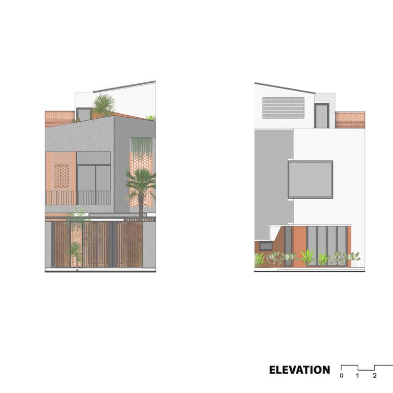 Fachada, alzado arquitectónico