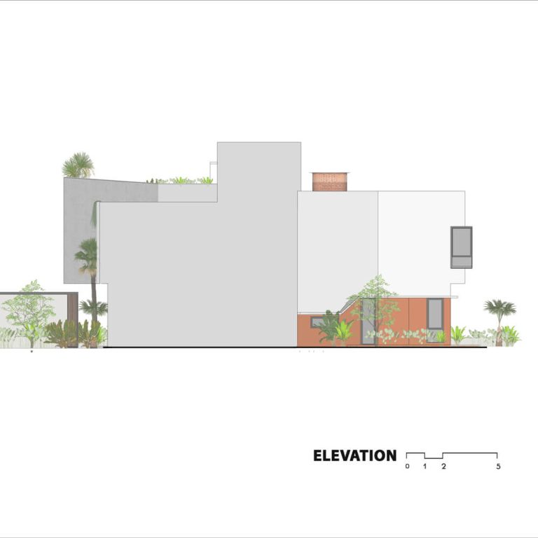 Fachada, alzado arquitectónico