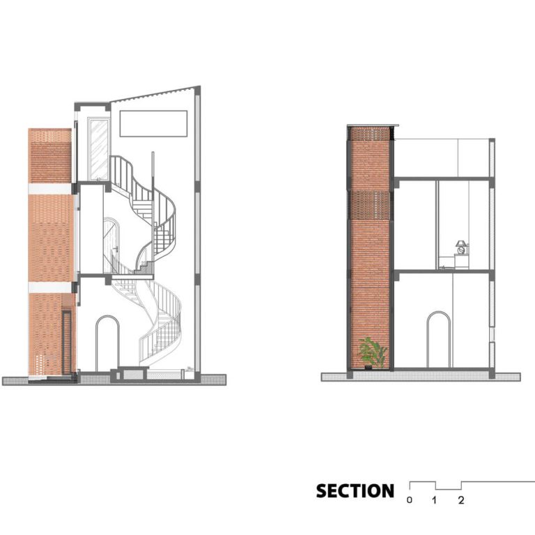 Sección, corte arquitectónico